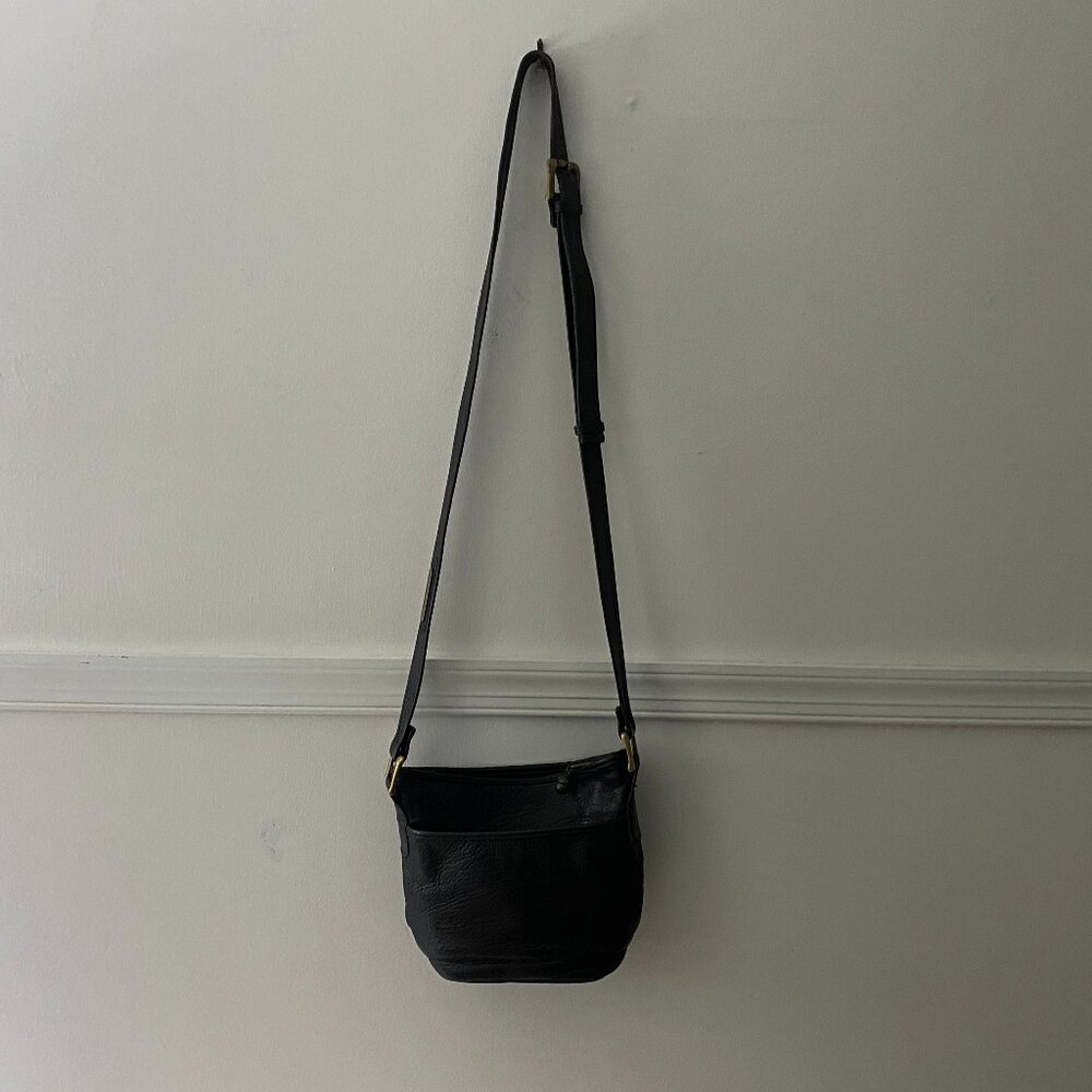 Timberland‎ Black Leather Small Crossbody Bag Purse